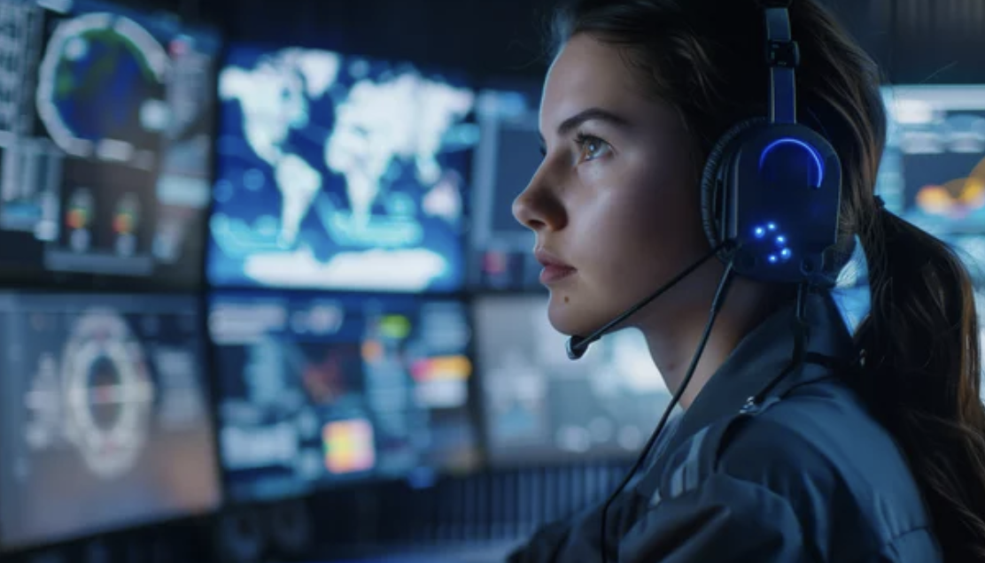 WUC rapid response support engineer with headset